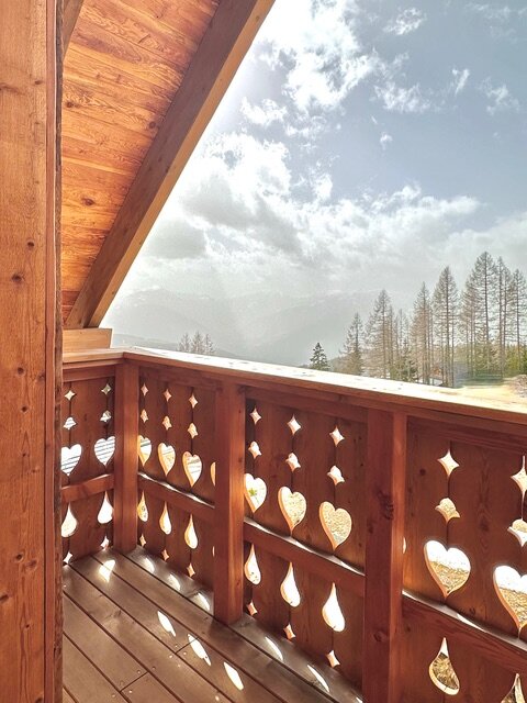 Balkon von Almchalet am Stubeck bei Gmünd in Kärnten