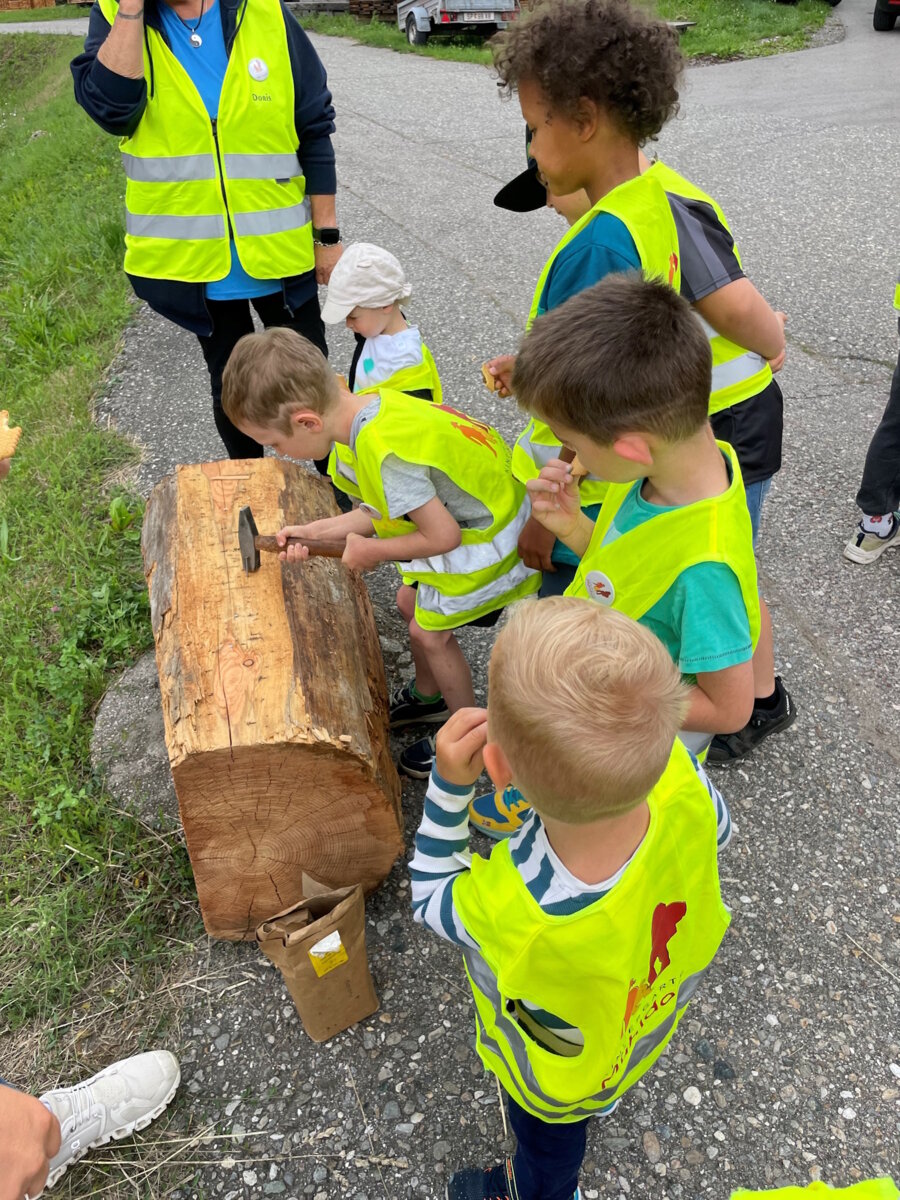 örtlichen Kindergarten zu Besuch
